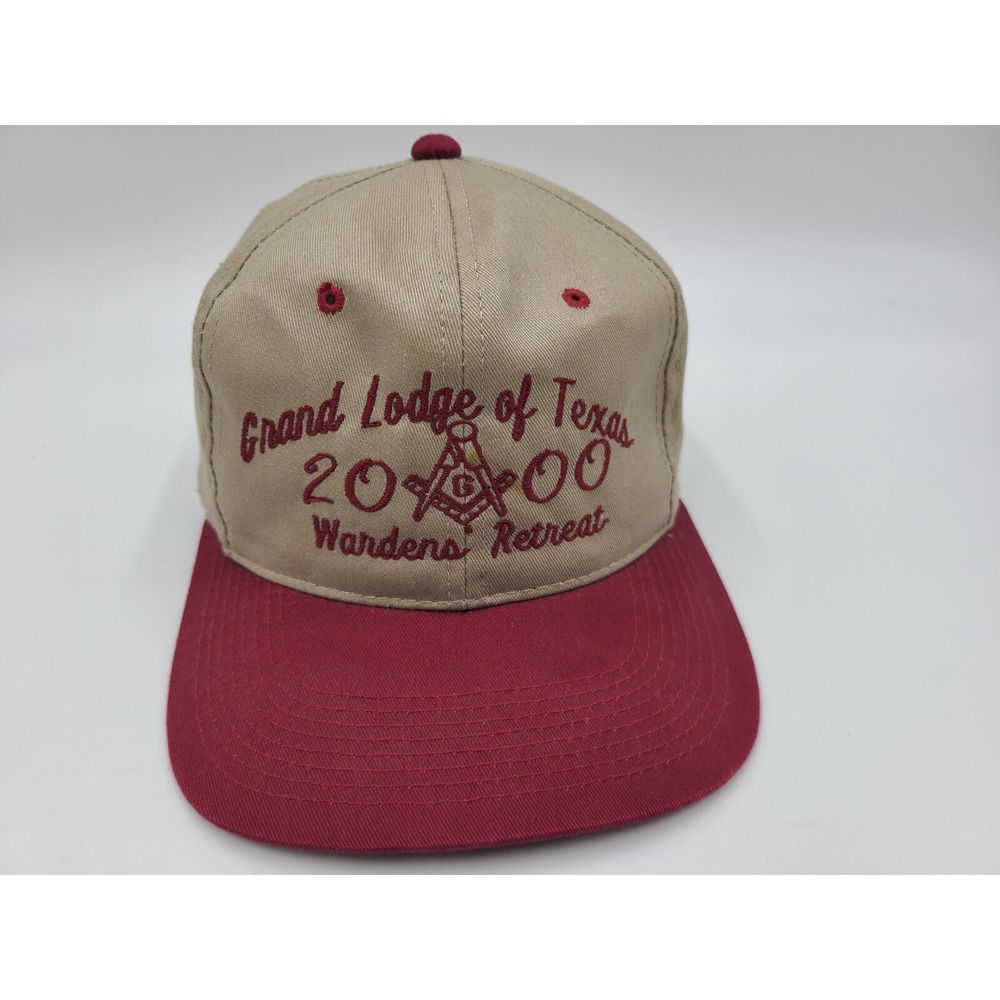 Vintage Grand Lodge of Texas 2000‎ Wardens Retreat Snapback Hat Cap Freemasonry